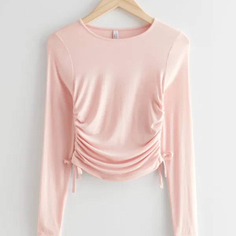& Other Stories Fitted Ruched Top | Medium